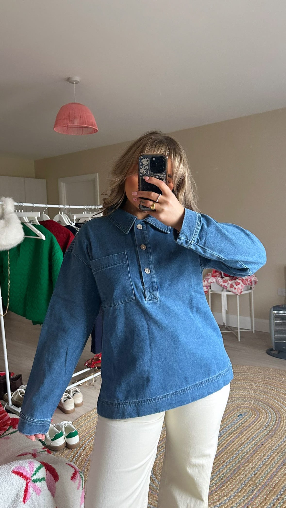 Denim Pull On Shirt