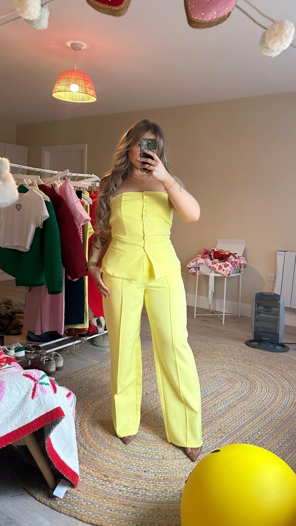Bandeau Tailored Waistcoat - Yellow