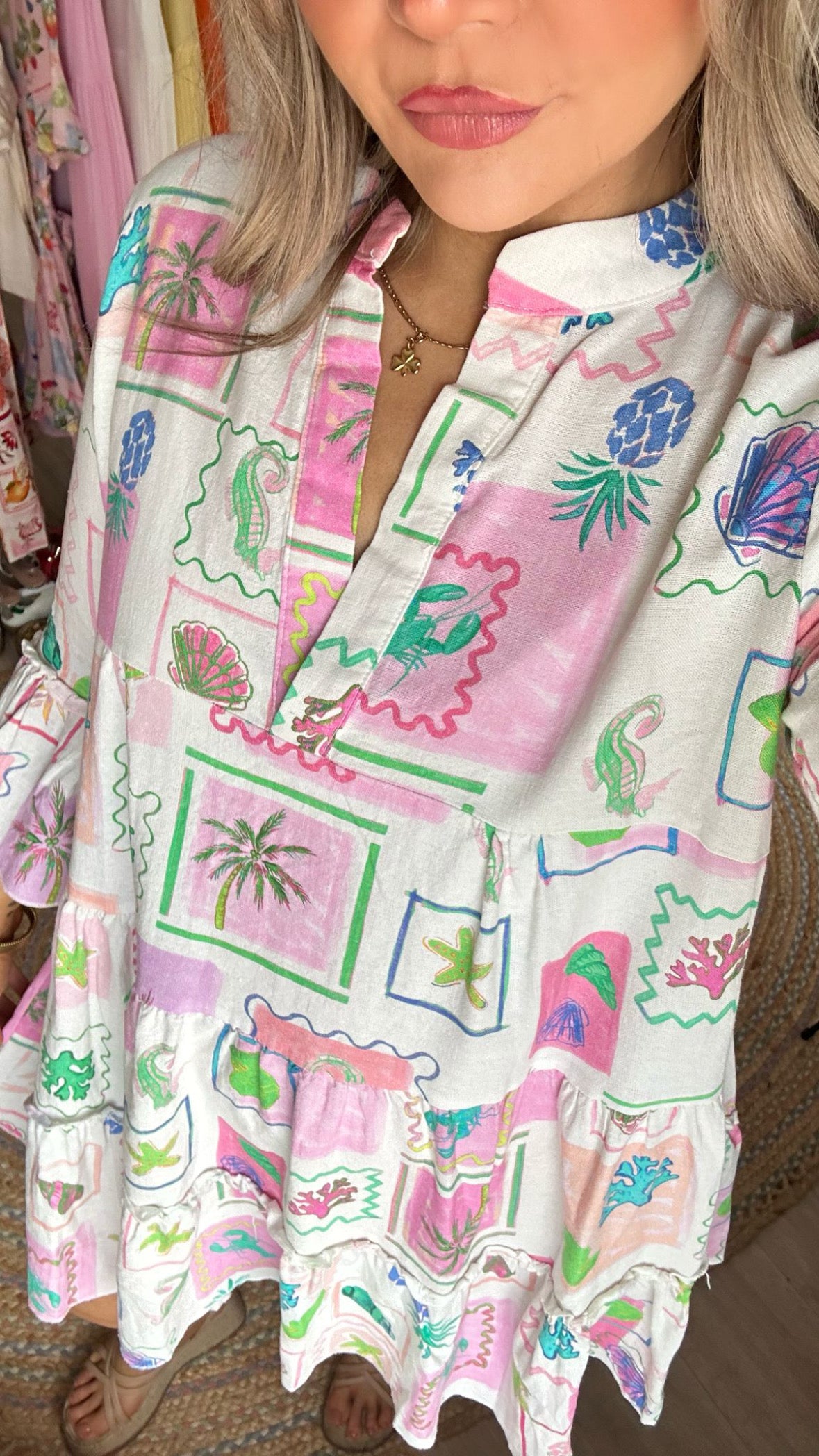 Shell Smock Dress