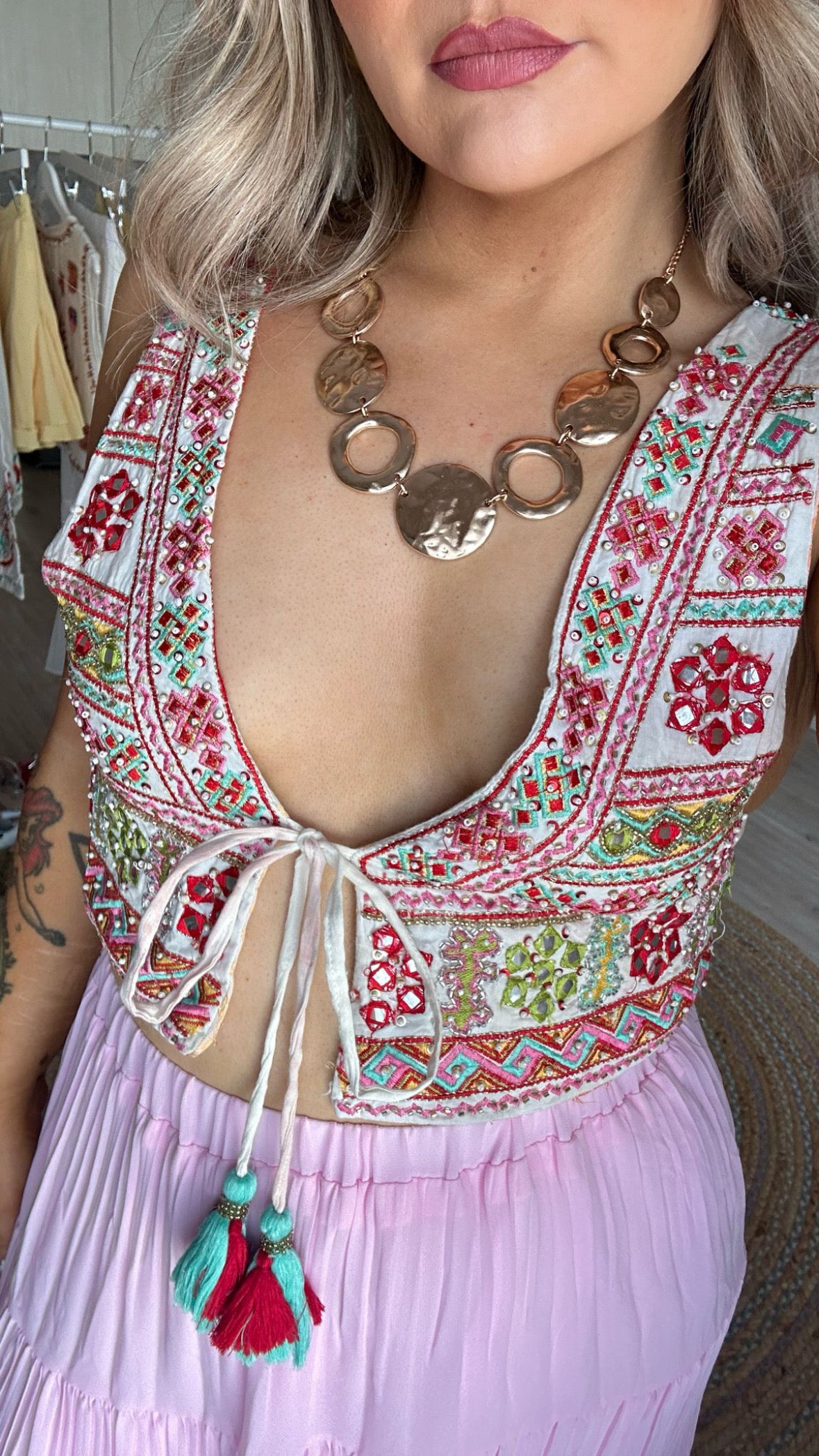 Embellished Tassle Bralet (Pre-Order est 10th May)
