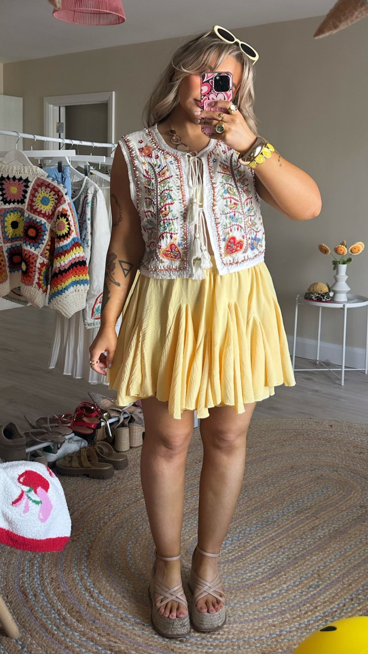 White Embellished Waistcoat
