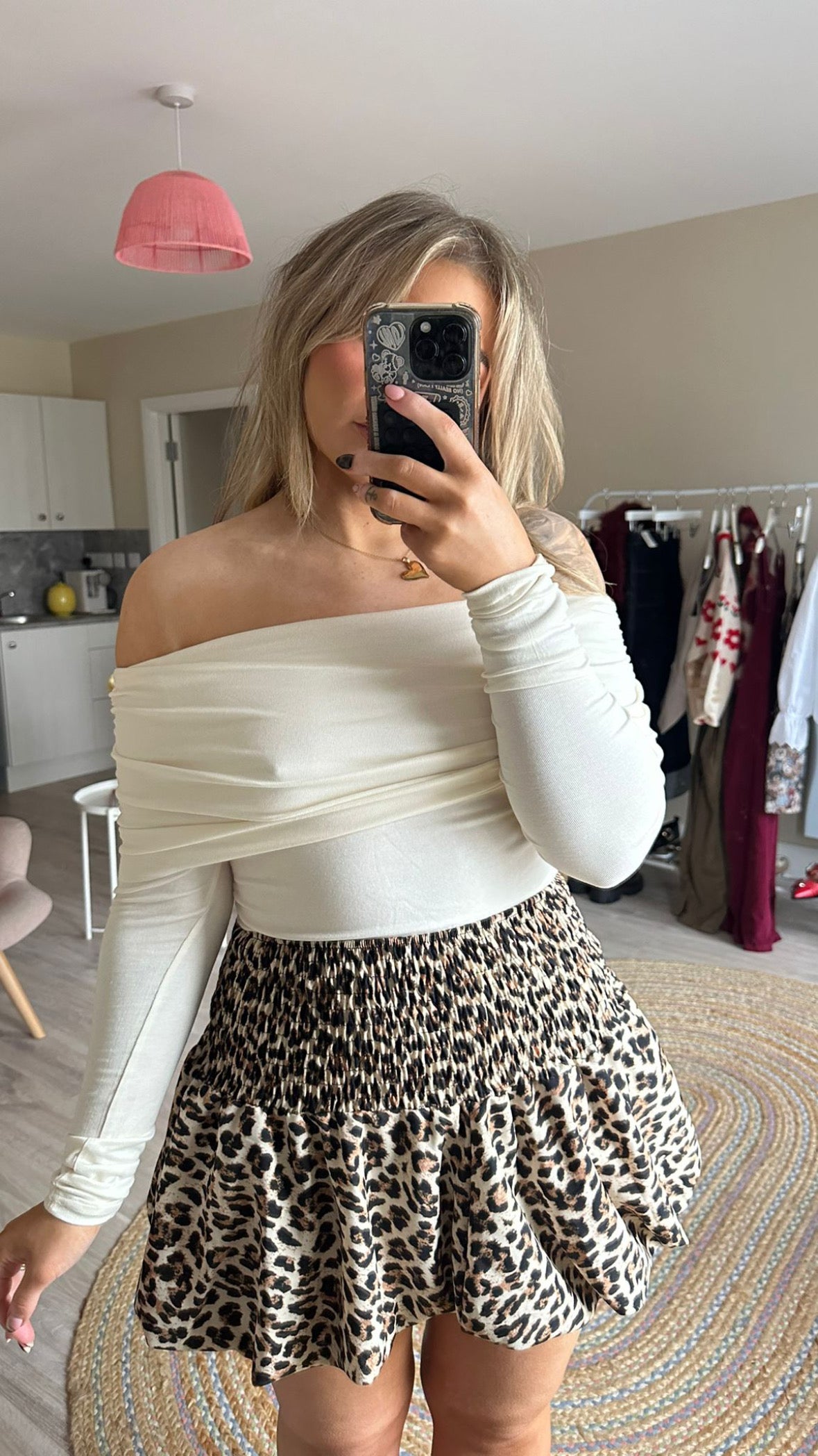 Cream Bardot Bodysuit