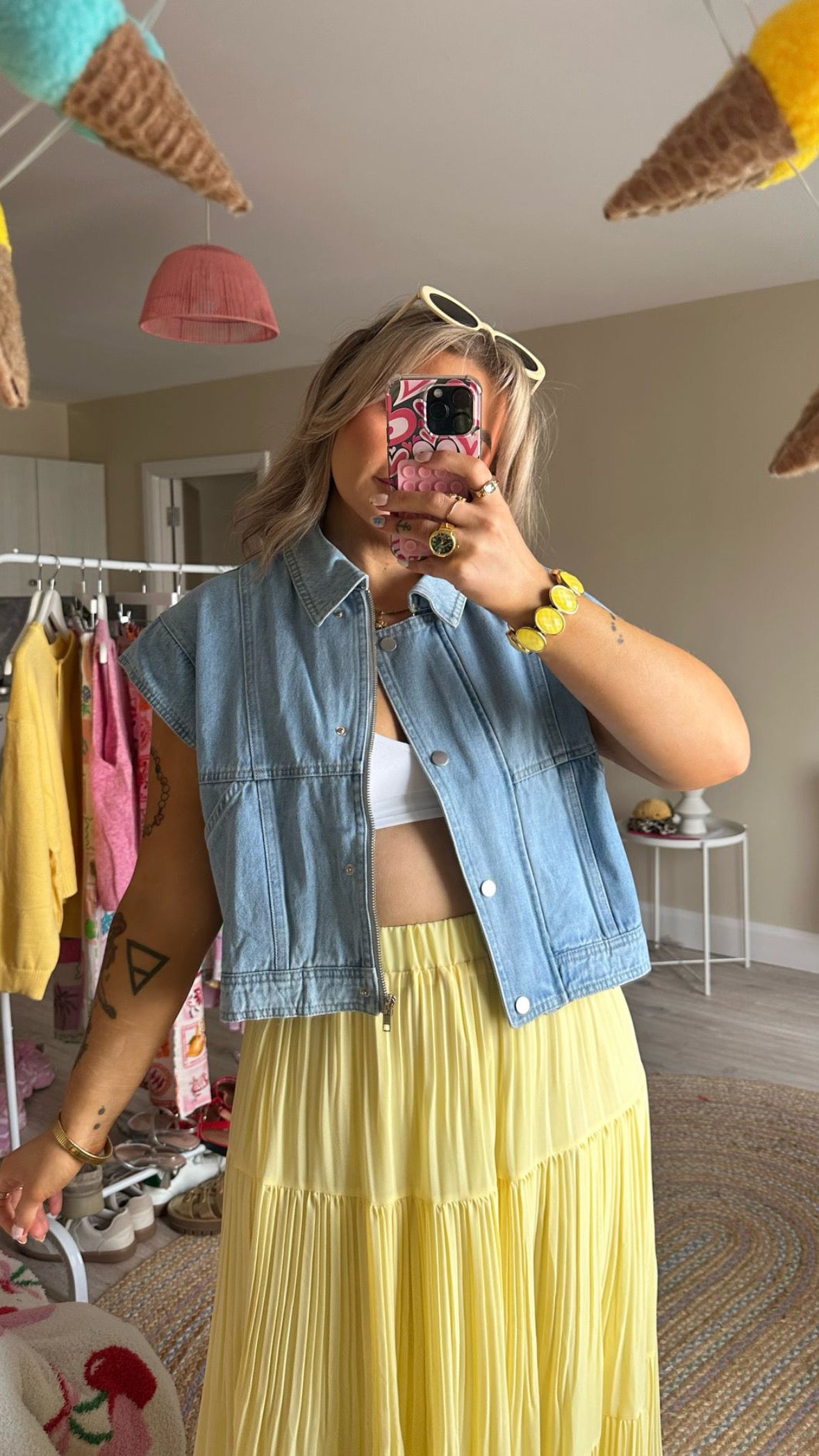 Tiered Maxi Skirt - Yellow (Pre-Order est. 15th May)