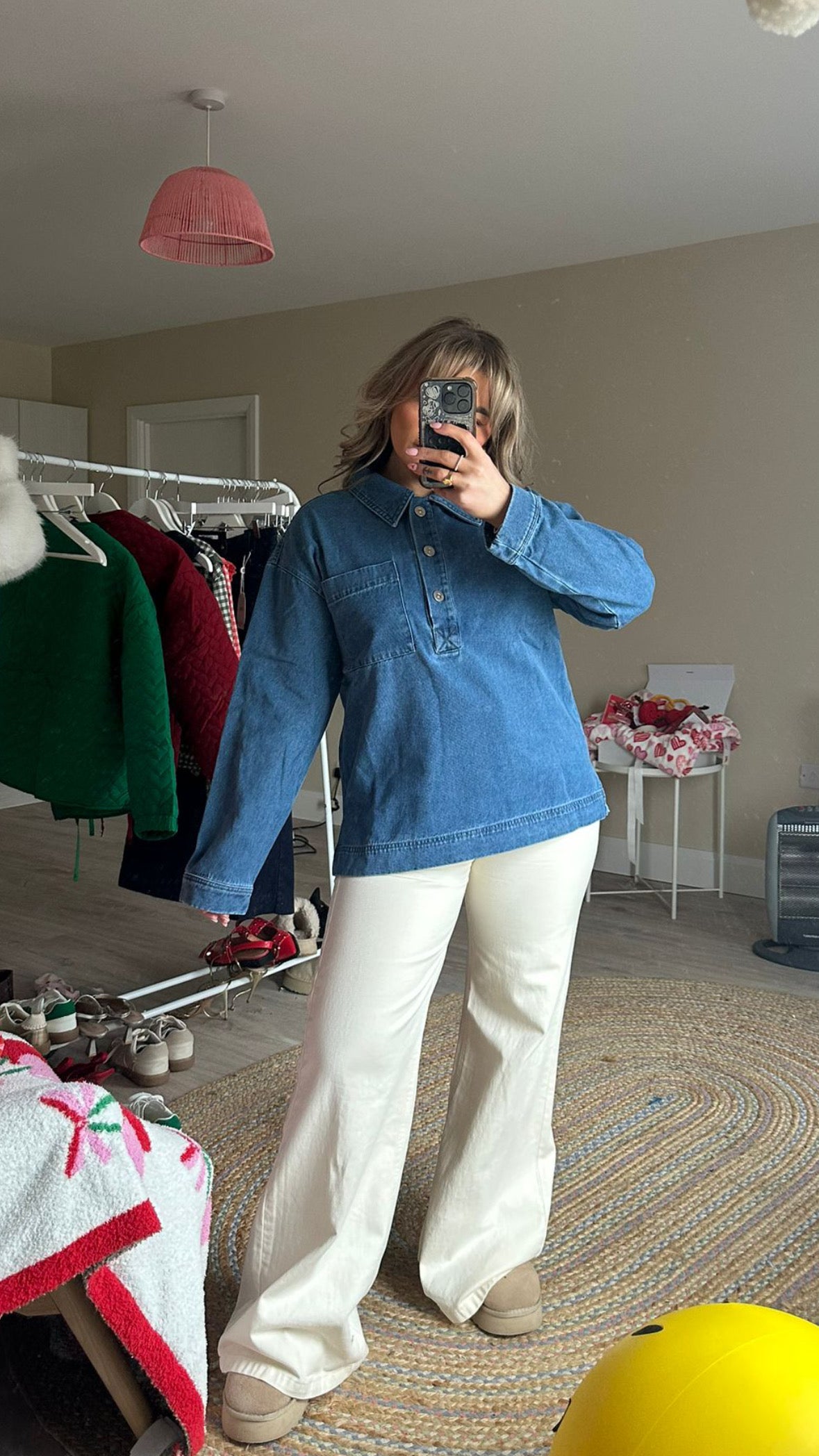 Denim Pull On Shirt