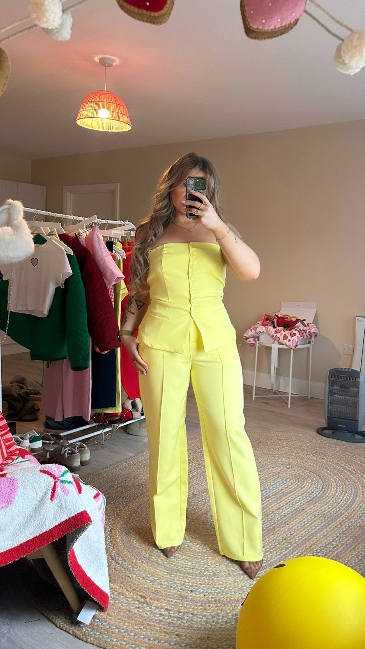 Bandeau Tailored Waistcoat - Yellow