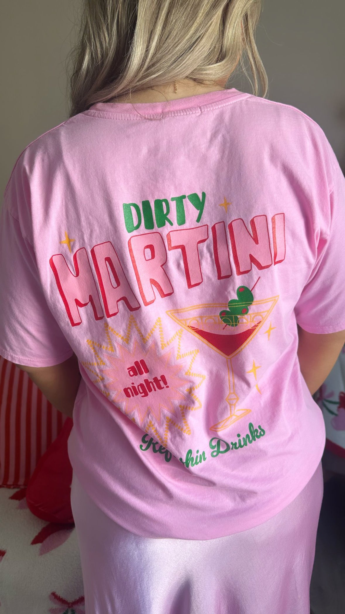 Dirty Martini T-Shirt - Pink