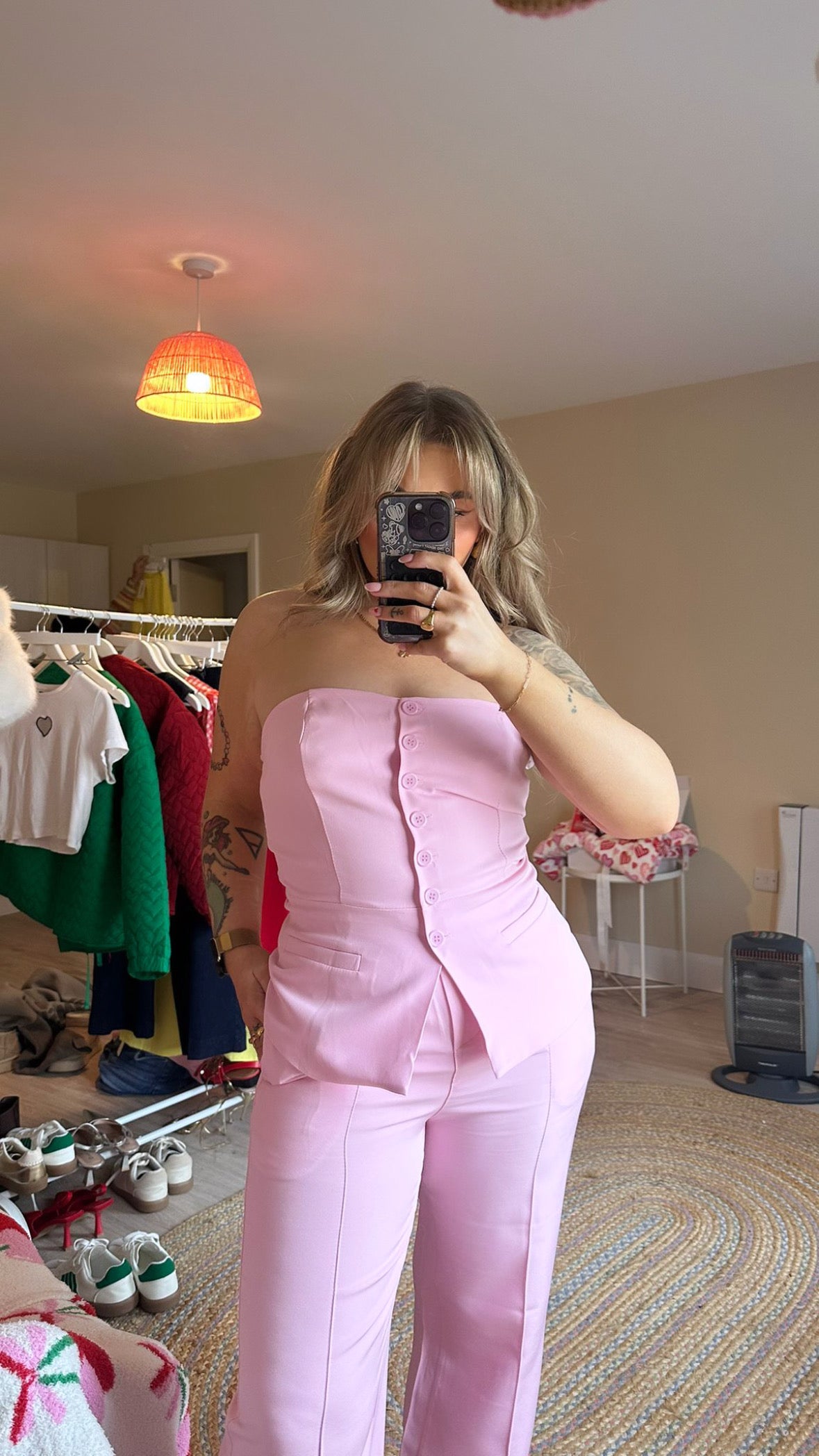 Bandeau Tailored Waistcoat - Pink