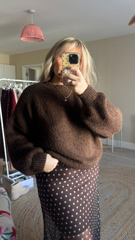 Chunky Knit - Brown