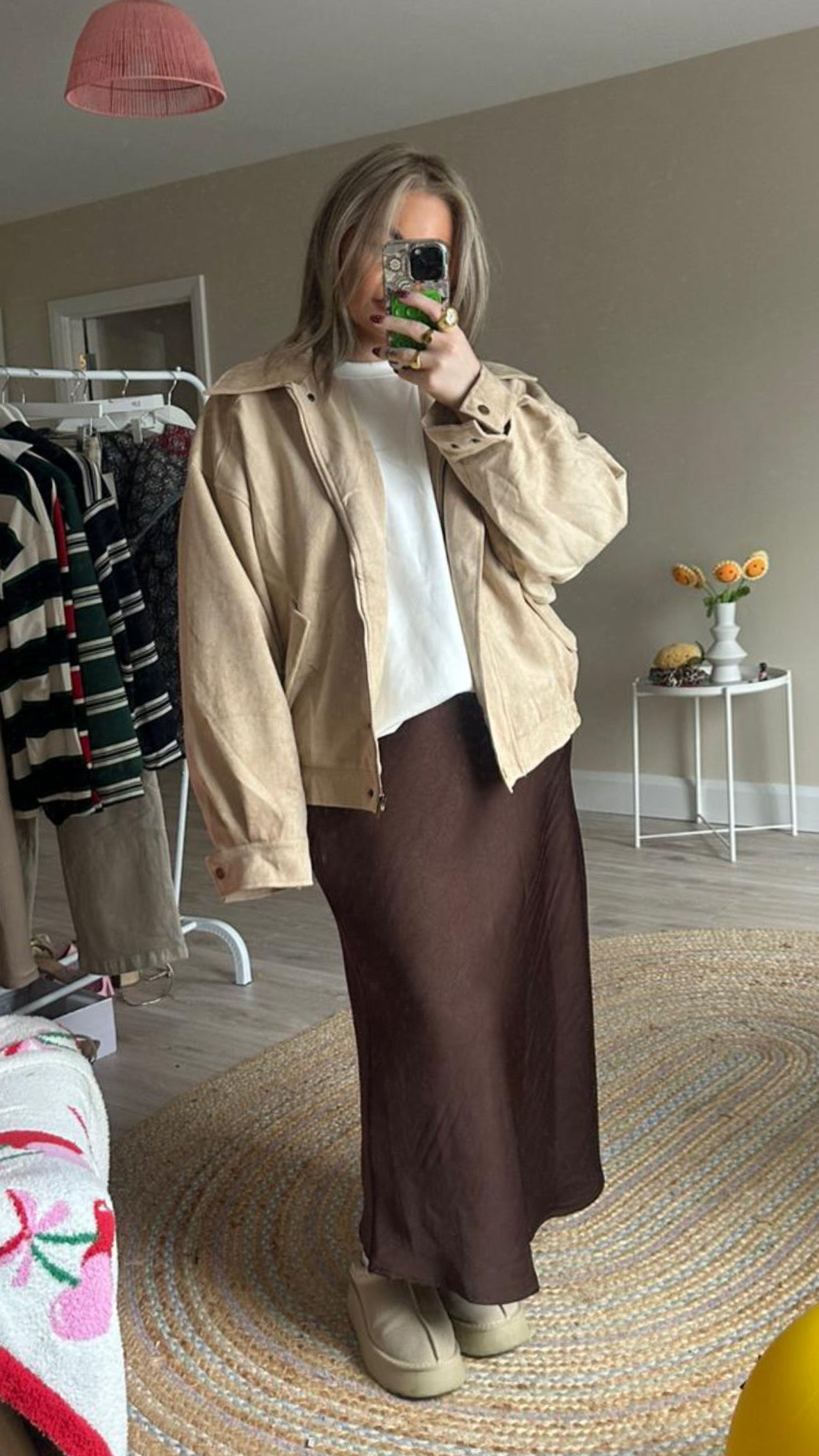 Suedette Oversized Jacket