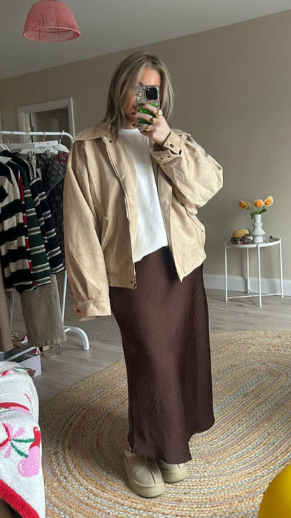 Suedette Oversized Jacket