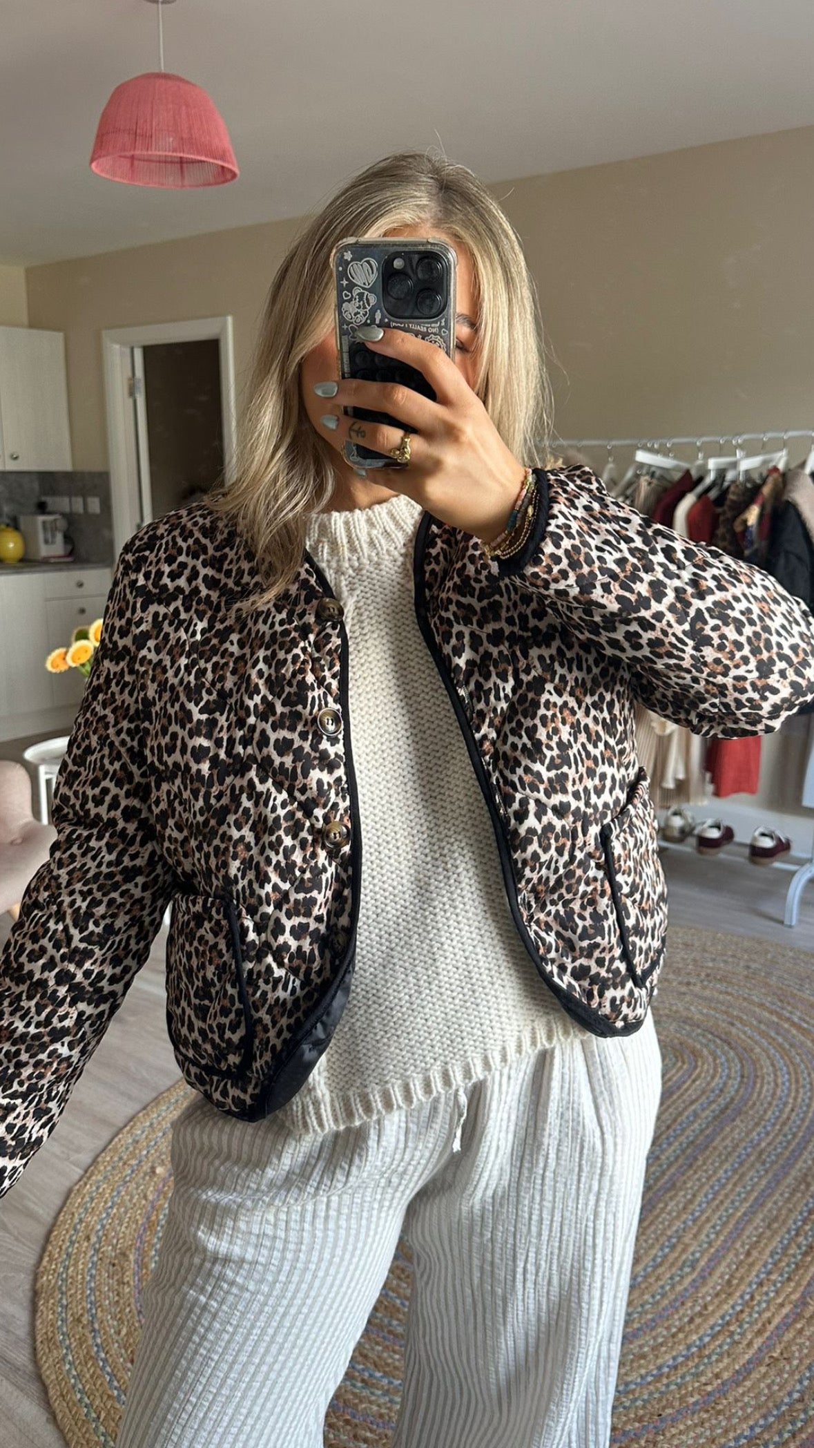 Leopard Print Bomber Jacket