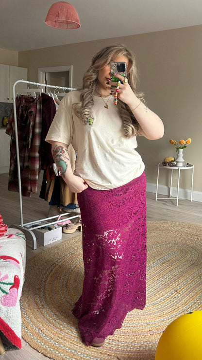 Full Lace Lined Skirt
