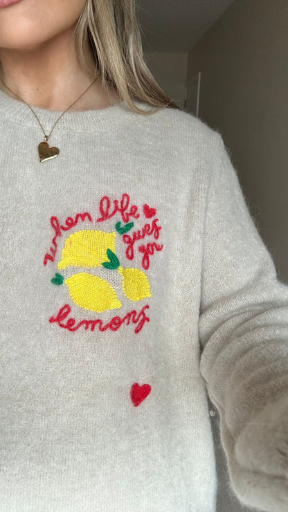 When Life Gives you Lemons Knit - Beige