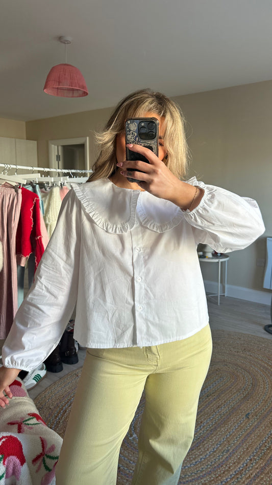 White Collared Shirt