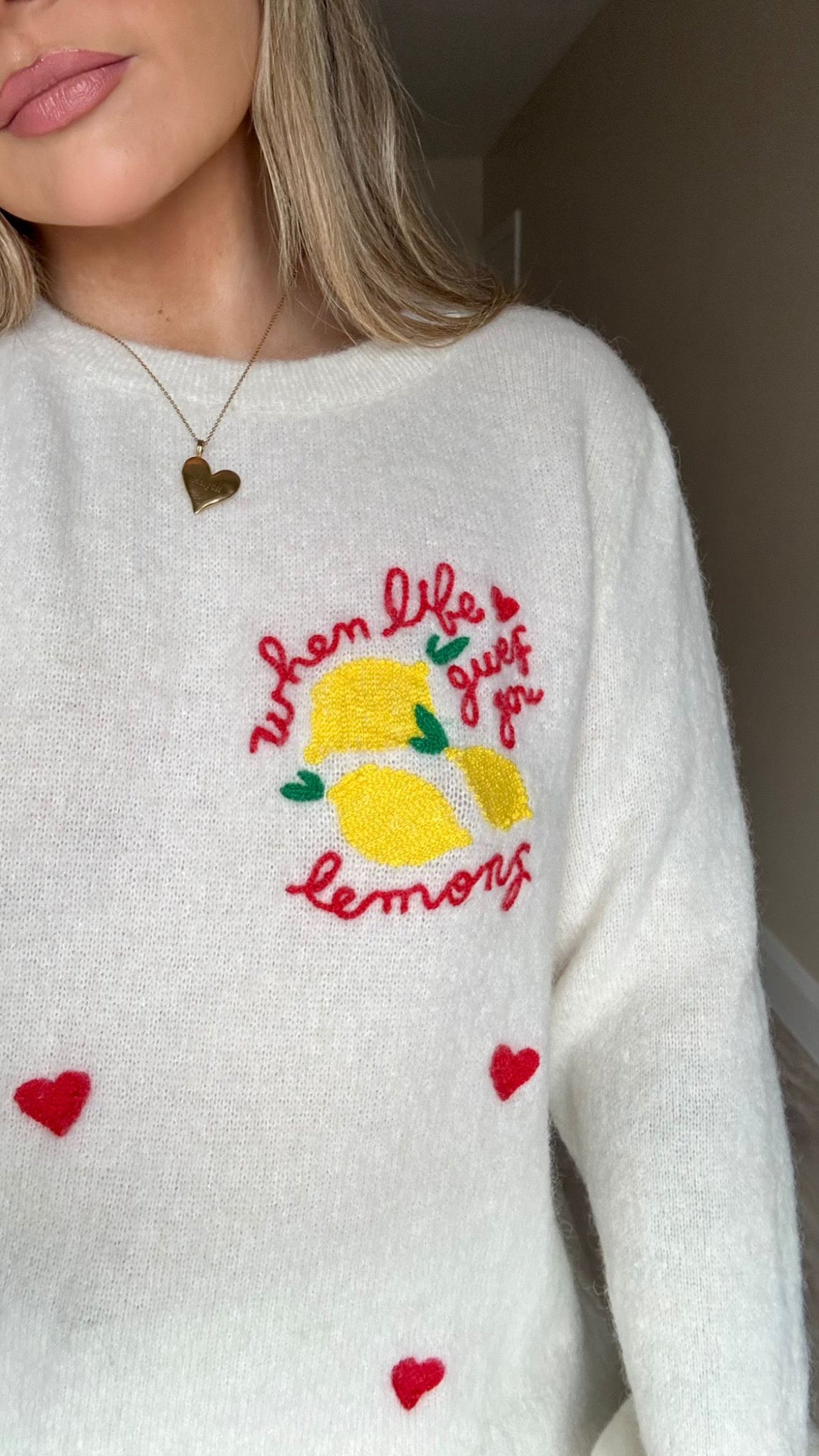 When Life Gives you Lemons Knit - Cream