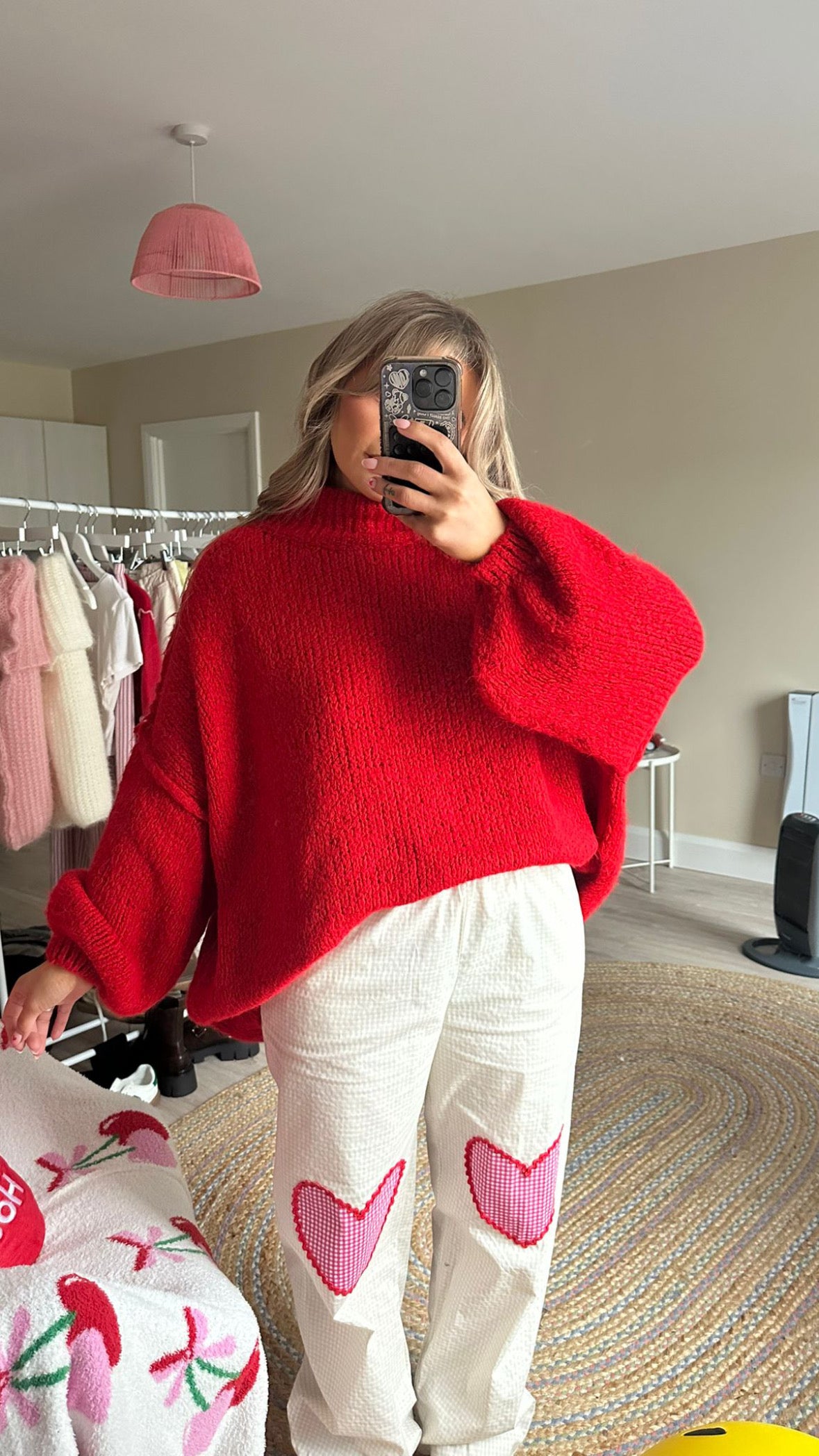 Chunky Oversize Jumper - Red