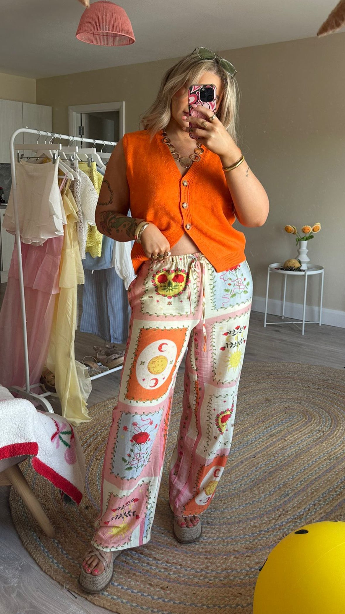 Celestial Print Trousers
