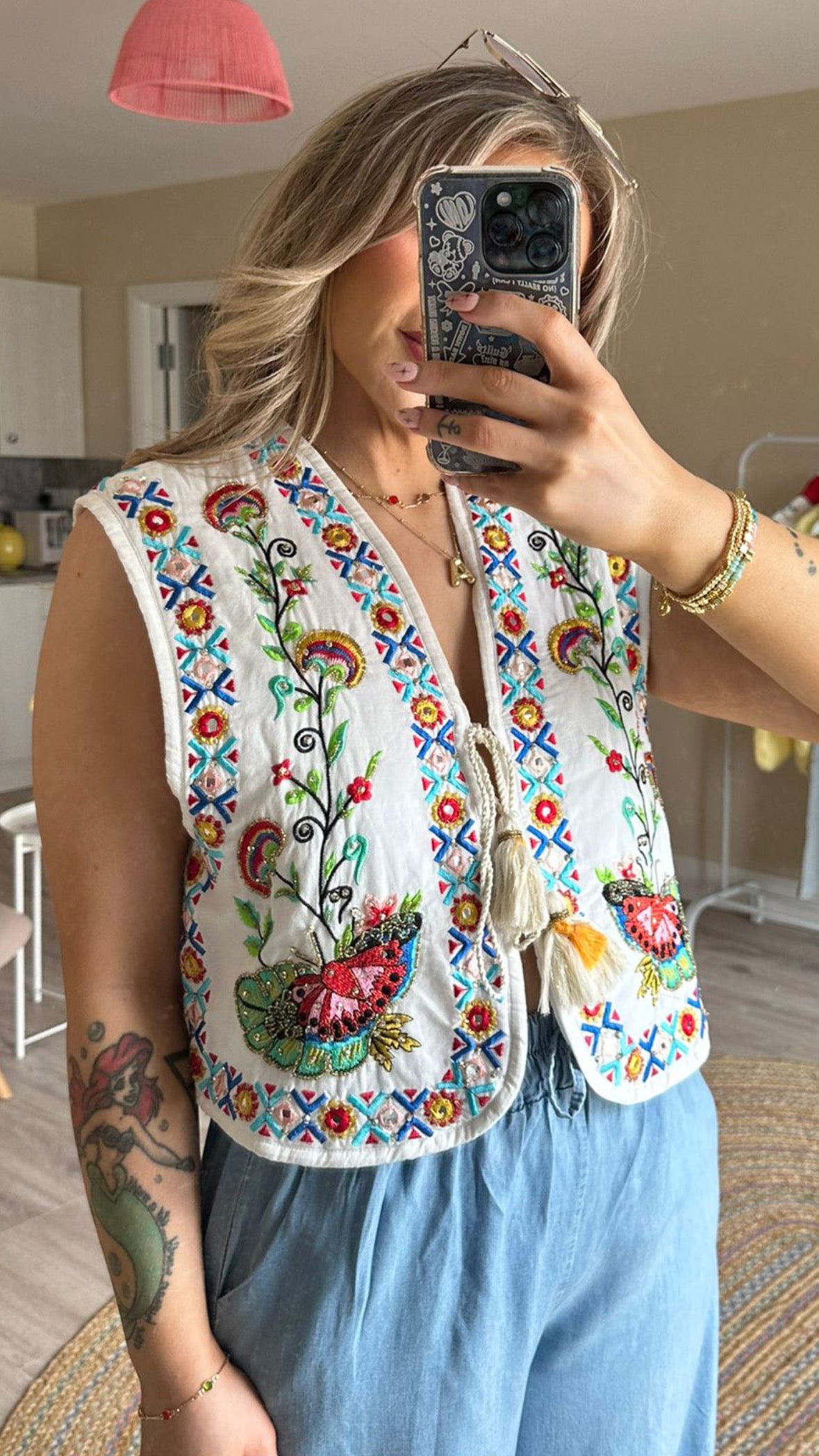 Embellished Tassel Waistcoat