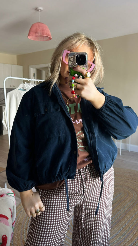 Lightweight Cord Jacket - Petrol Blue