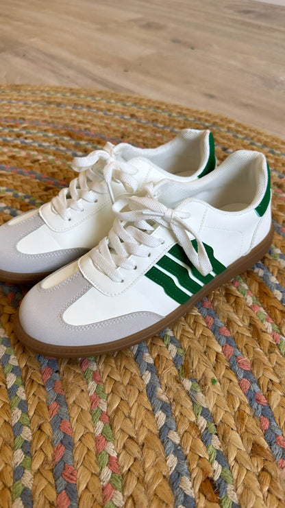 White and Green Trainers