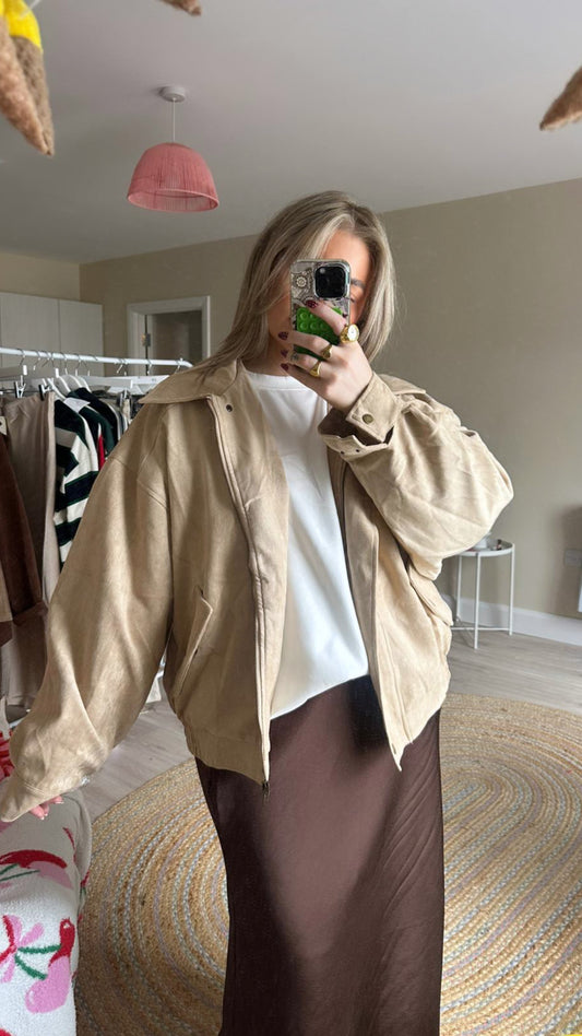 Suedette Oversized Jacket
