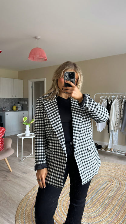 Dogtooth Tailored Blazer