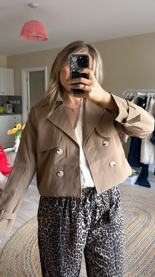 Crop Trench in Taupe