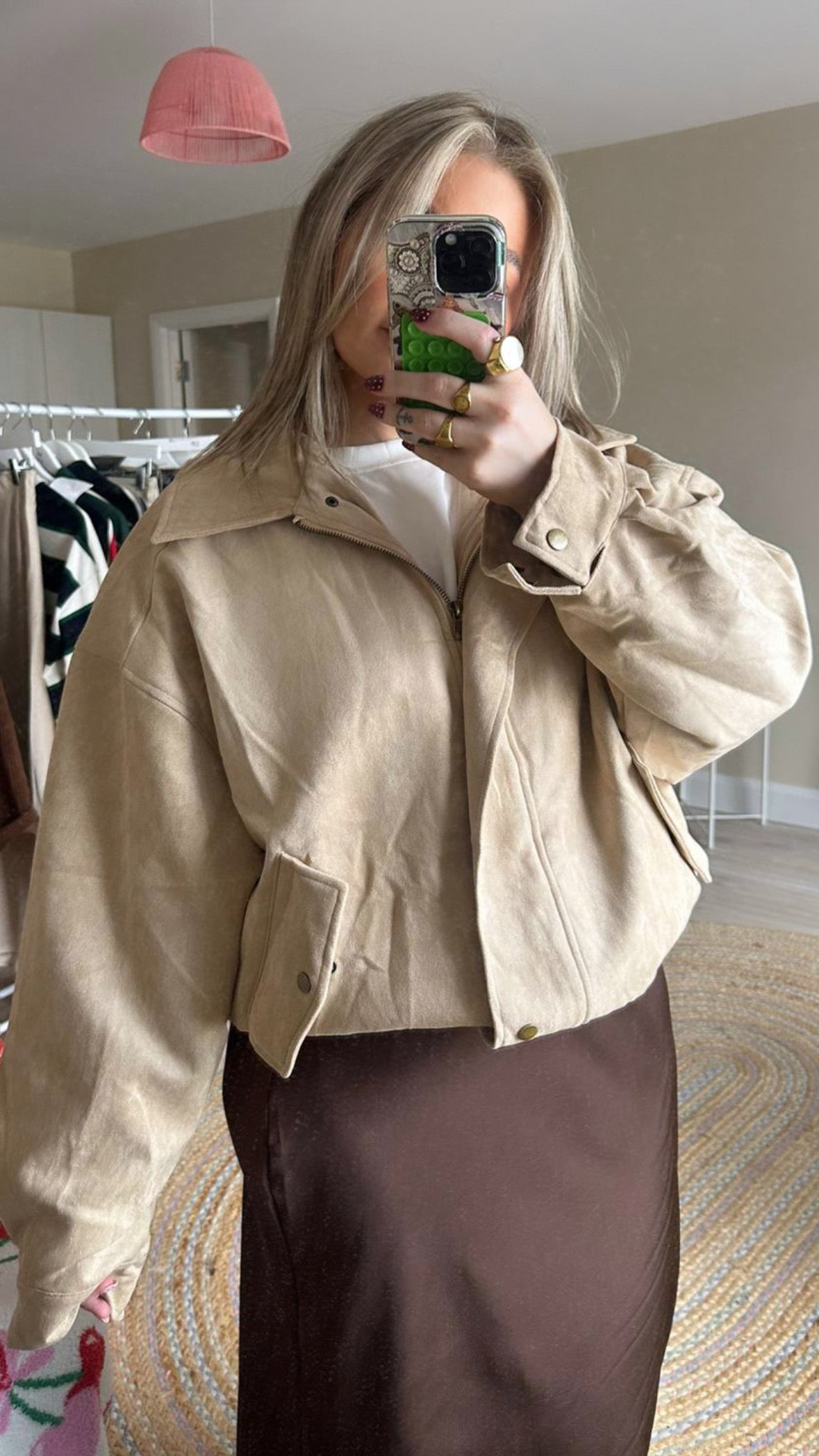 Suedette Oversized Jacket