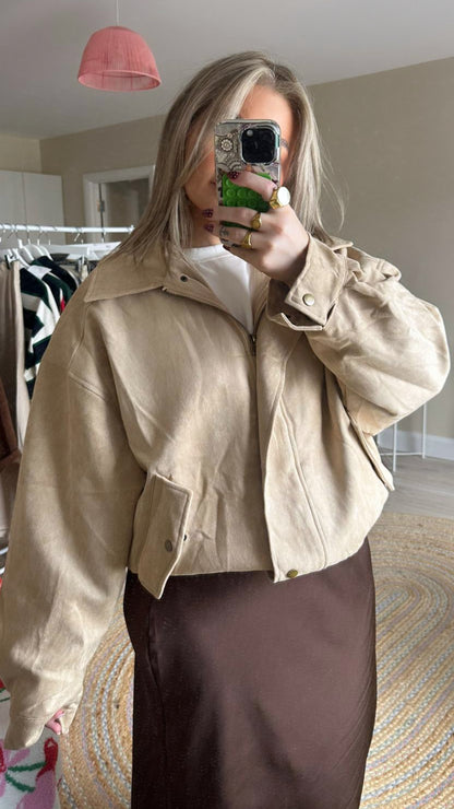 Suedette Oversized Jacket