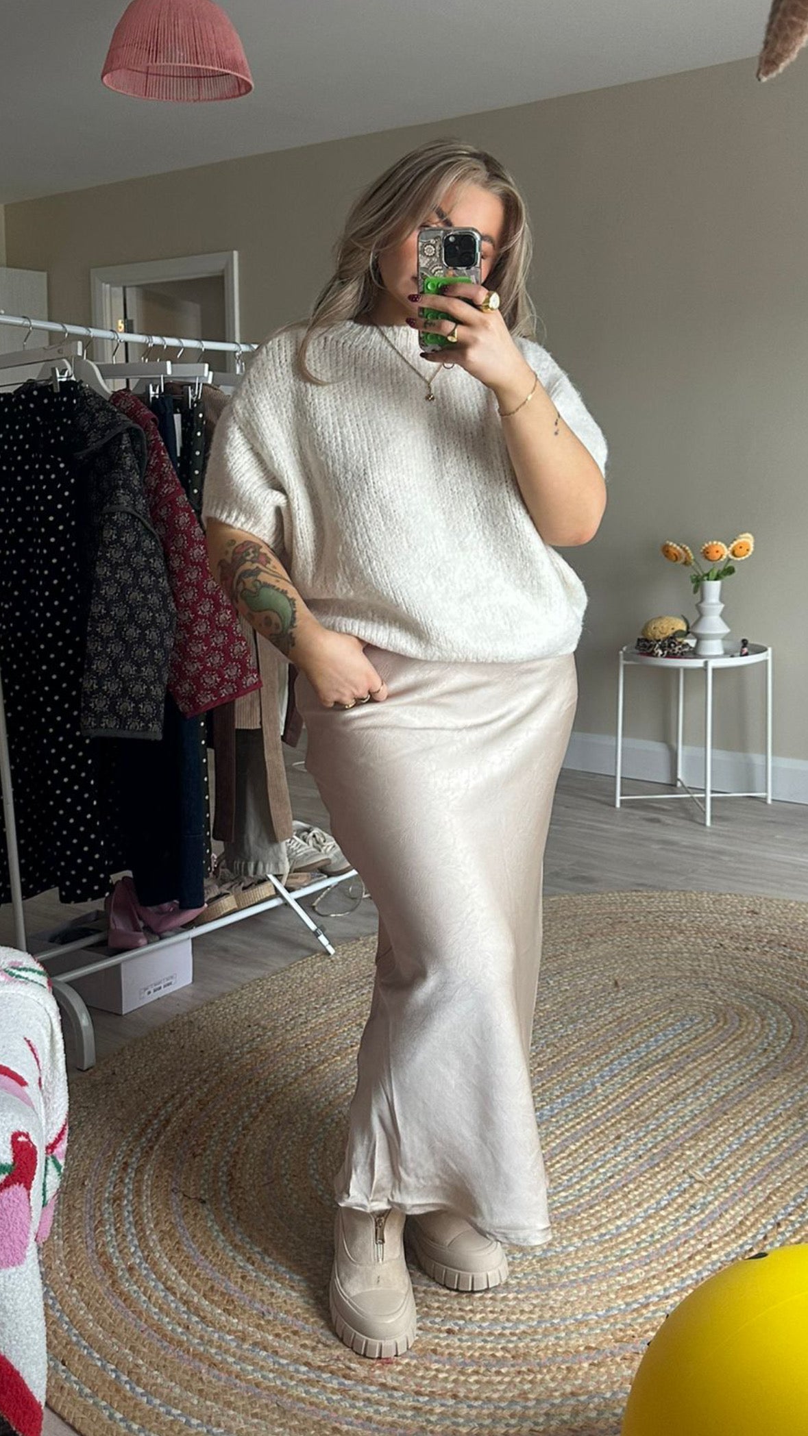Chunky Short Sleeve Knit - Cream