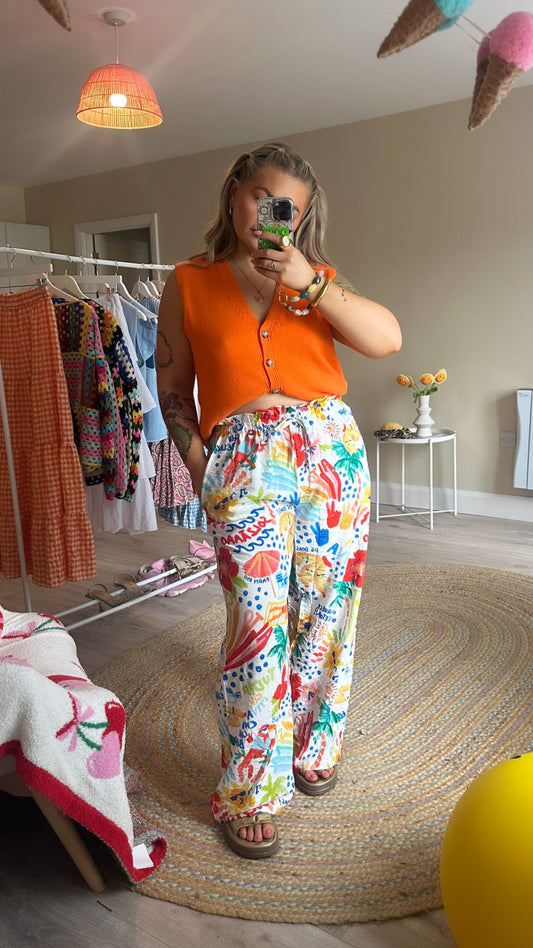 Summer Print Trousers