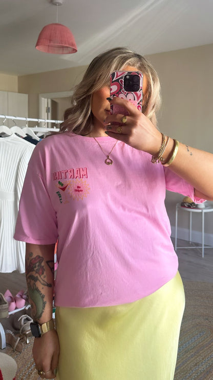 Dirty Martini T-Shirt - Pink
