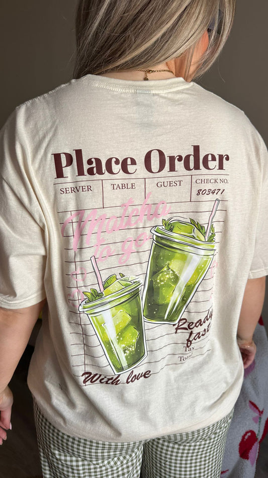 Matcha to Go - Regular Fit Tee