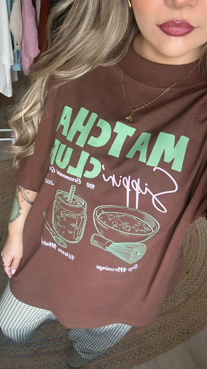 Matcha Club - Oversized Tee (Pre-Order est. 15th Sept)