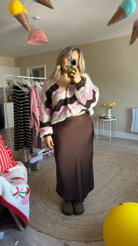 Brown Slip Skirt