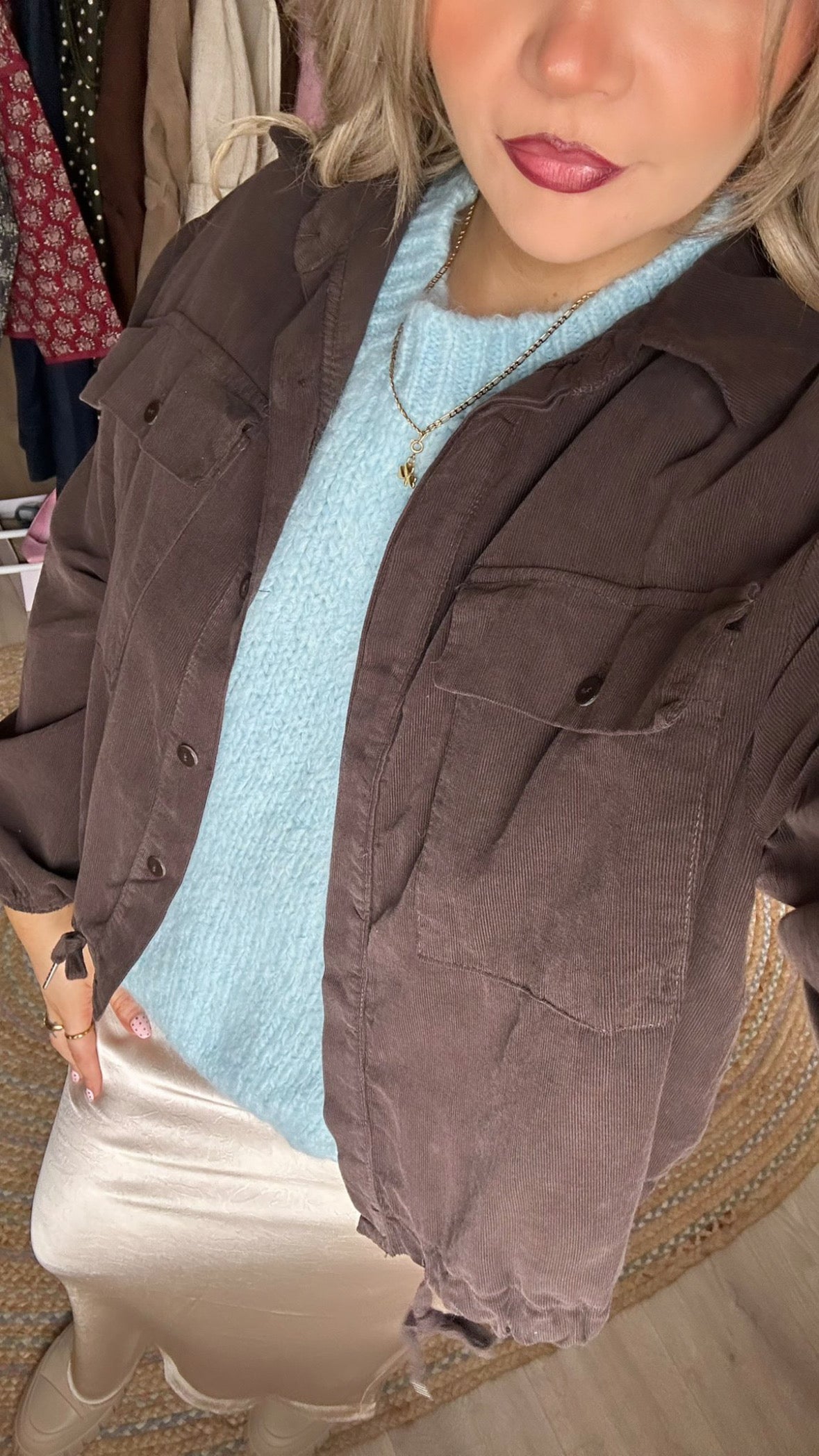 Lightweight Cord Jacket - Brown