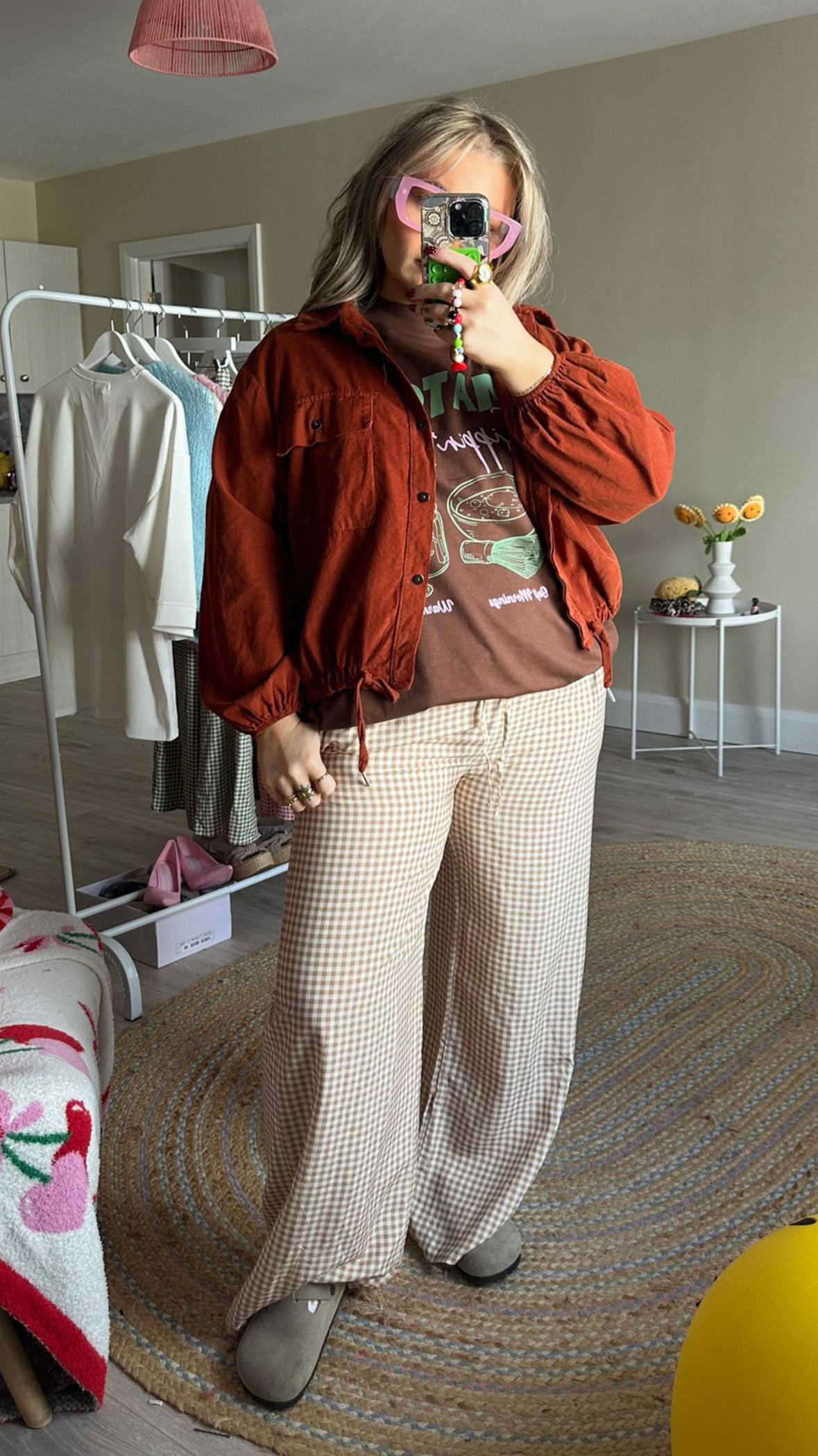 Lightweight Cord Jacket - Rust