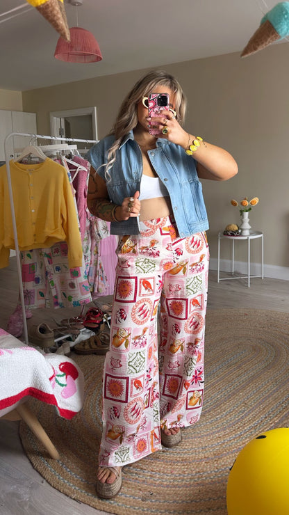 Sun & Sea Printed Trousers